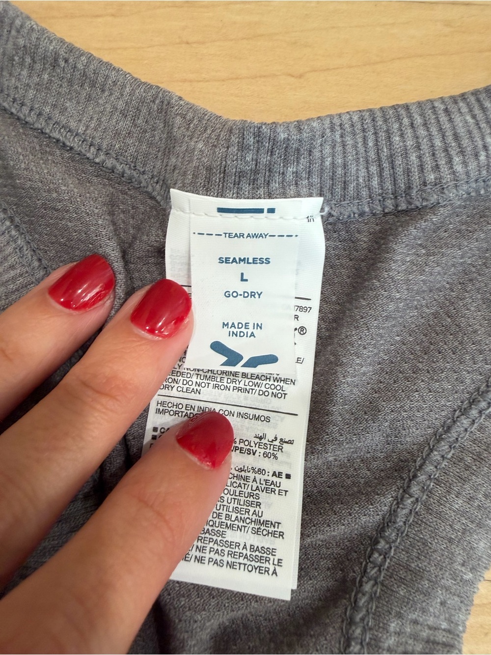 Old Navy Charcoal Ribbed Racerback Tank - Picture 3 of 4